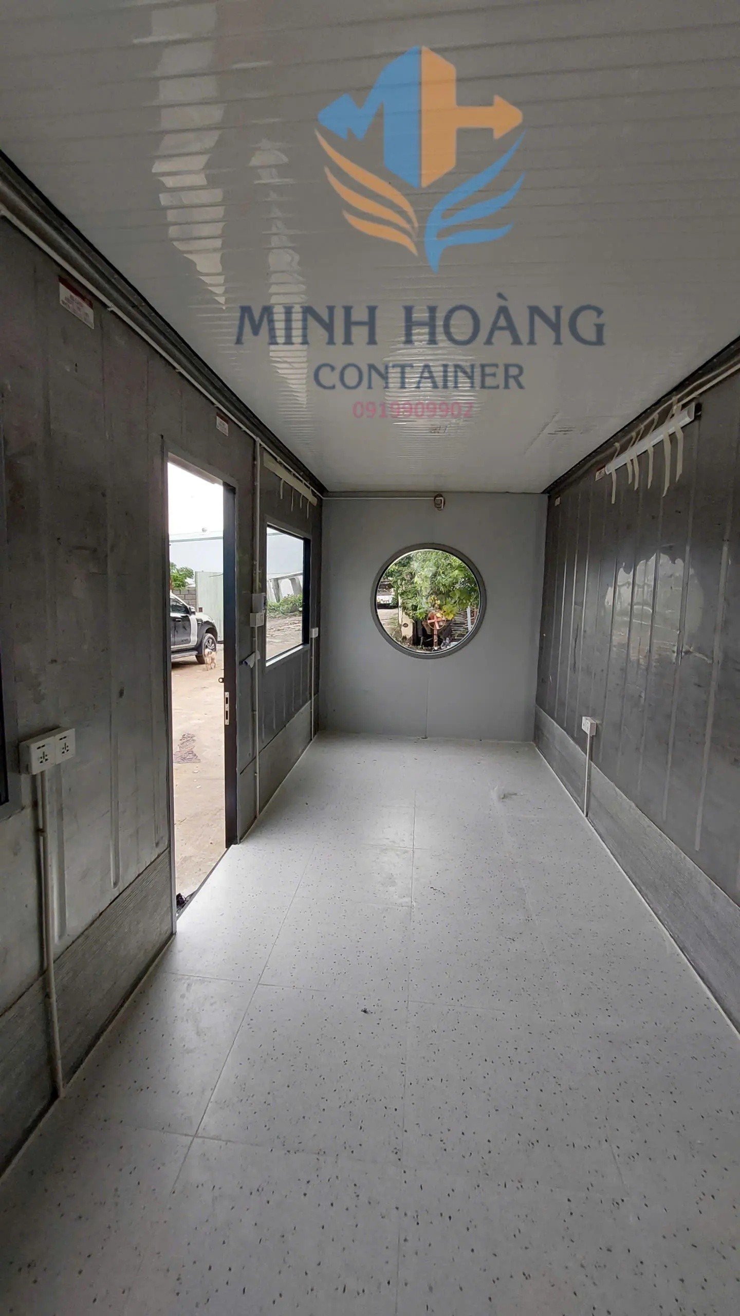 Container Văn Phòng 20 Feet Đen Hiện Đại
